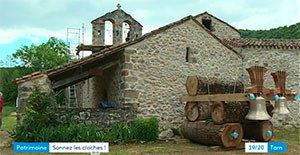 2 airains pour l'église de Larroque dans la commune de Le Riols
